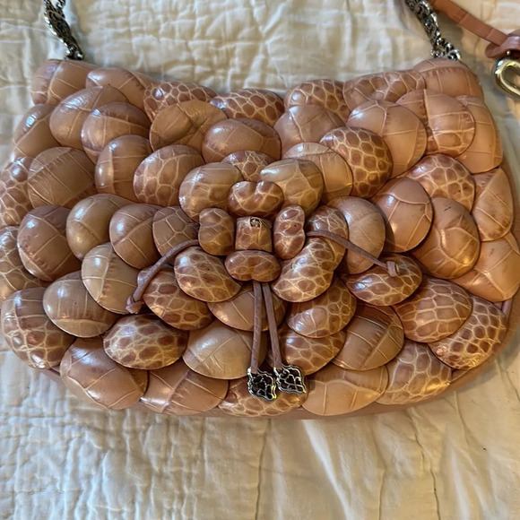 Rare Brighton Rosalie pink Leather Shoulder Handbag Vintage - Picture 2 of 13